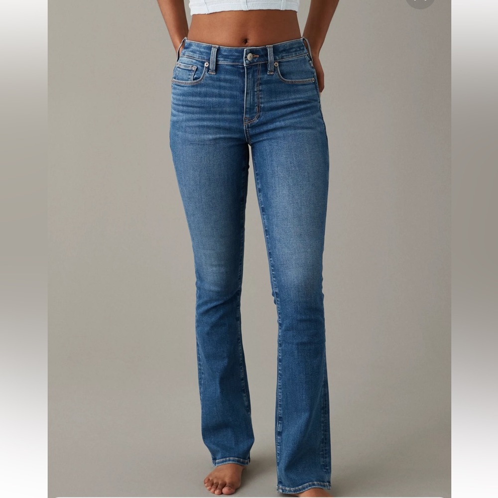 American Eagle High Rise Skinny Kick Stretch Bootcut Jeans size 20